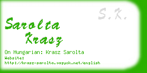 sarolta krasz business card
